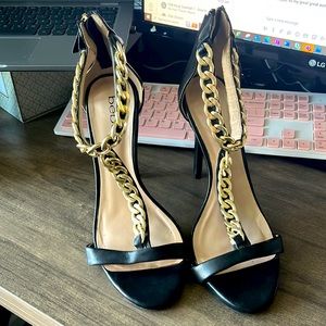 Sexy Bebe Shireen black chained heels